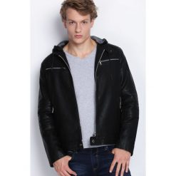 Czarna Ramoneska Know Nothing. Kurtki męskie marki Born2be. Za 179.99 zł.