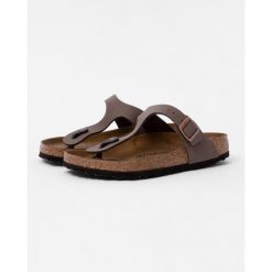 Klapki Birkenstock Gizeh Birkibuc Dorosłych. Szare klapki damskie Birkenstock, bez wzorów, z materiału, bez obcasa. Za 565.00 zł.