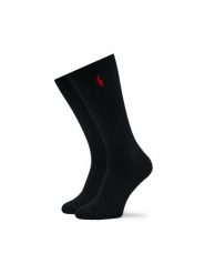 Polo Ralph Lauren Skarpety długie 449876014001 Czarny. Czarne skarpety męskie Polo Ralph Lauren, bez wzorów, z bawełny. Za 49.99 zł.