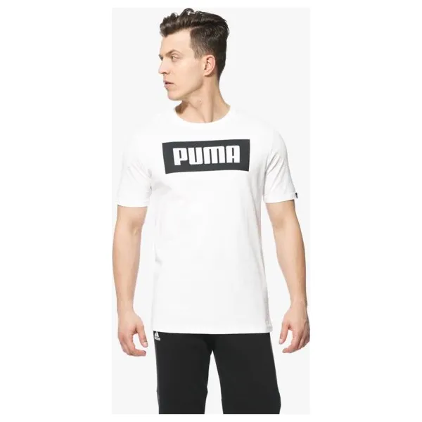 Puma Koszulka Ss Rebel Basic , biały, rozmiar XXL. Białe koszulki sportowe męskie Puma, m, bez wzorów, z bawełny, bez kołnierzyka, bez ramiączek, climacool (adidas). W wyprzedaży za 79.99 zł.