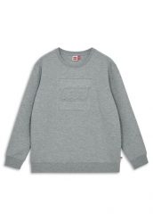 Bluza Bawełniana Unisex LEGO Sato200 Szara. Szare bluzy dla chłopców LEGO, z aplikacjami, z bawełny, bez ramiączek, bez kaptura. Za 153.99 zł.