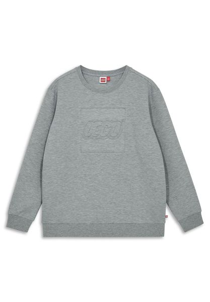Bluza Bawełniana Unisex LEGO Sato200 Szara. Szare bluzy dla chłopców LEGO, z aplikacjami, z bawełny, bez ramiączek, bez kaptura. Za 153.99 zł.