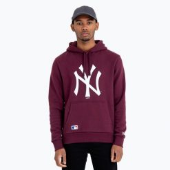 Bluza męska New Era NOS MLB Reguler New York Yankees Hoody. Czerwone bluzy męskie New Era, m, bez wzorów, bez kaptura. Za 239.99 zł.
