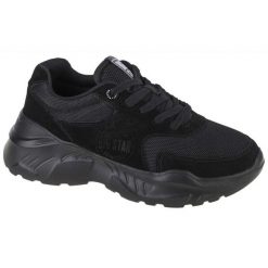 Buty Big Star Shoes W JJ274A113 czarne. Czarne obuwie sportowe damskie bez wzorów, z gumy. Za 301.07 zł.