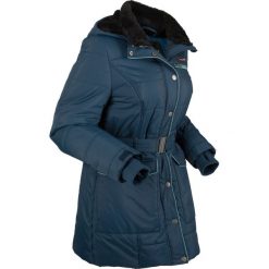 Kurtka pikowana outdoorowa bonprix ciemnoniebieskii. Niebieskie kurtki damskie bonprix, w paski. Za 269.99 zł.