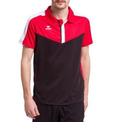 Polo Erima Squad. Czarne koszulki polo męskie Erima, m, bez wzorów, z materiału, sportowe, bez ramiączek. W wyprzedaży za 148.10 zł.