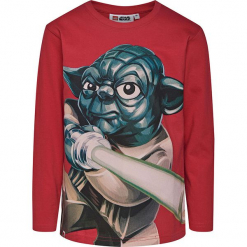 Koszulka w kolorze czerwonym. Zielone t-shirty dla chłopców marki Lego Wear Fashion, z bawełny, z długim rękawem. W wyprzedaży za 35.95 zł.