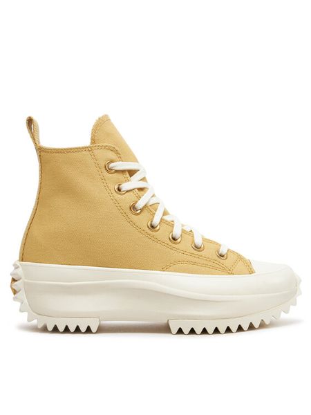 Converse Trampki Run Star Hike A09912C Żółty. Żółte trampki i tenisówki damskie Converse, bez wzorów, z materiału, retro, bez zapięcia. Za 324.99 zł.