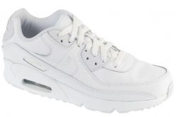 Buty sportowe Sneakersy chłopięce, Air Max 90 GS. Białe trampki i tenisówki chłopięce Nike, bez wzorów, z materiału, sportowe, przed kostkę, bez zapięcia. Za 579.99 zł.