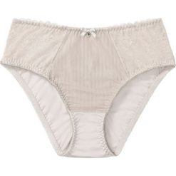 Figi "maxi" bonprix szary kamienisty - piaskowy beżowy. Figi damskie marki bonprix. Za 34.99 zł.