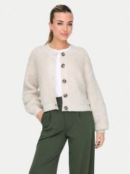 JDY Kardigan Eira 15337012 Beżowy Regular Fit. Brązowe kardigany damskie JDY, l, bez wzorów, z syntetyku. Za 159.99 zł.