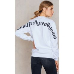 NA-KD Bluza What I Really Want - White. Bluzy damskie marki NA-KD. W wyprzedaży za 40.18 zł.