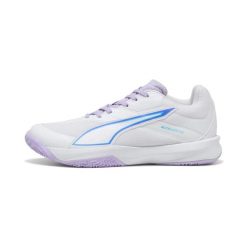 Damskie buty halowe Puma Accelerate Pro 5. Białe obuwie sportowe damskie Puma, bez wzorów, do piłki ręcznej. Za 407.50 zł.