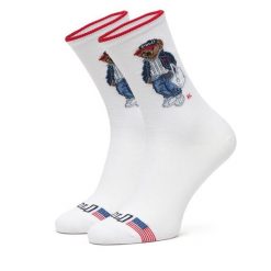 Skarpety długie Polo Ralph Lauren. Białe skarpety damskie Polo Ralph Lauren, bez wzorów. Za 85.99 zł.