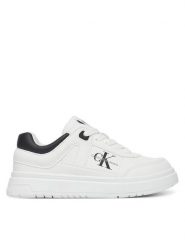 Calvin Klein Jeans Sneakersy Low Cut Lace-Up Sneaker V3X9-82090-1355 M Biały. Białe buty sportowe chłopięce Calvin Klein Jeans, bez wzorów, z jeansu, bez zapięcia. Za 229.99 zł.