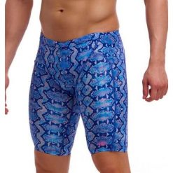 Spodenki do pływania Jammery Funky Trunks Blue Viper. Niebieskie kąpielówki męskie FUNKY TRUNKS, l, bez wzorów, do pływania. Za 219.00 zł.
