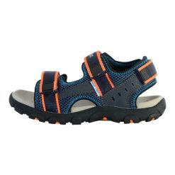 Sandały GEOX JR SANDAL STRADA A Niebieski. Brązowe sandały męskie Geox, ze skóry, bez zapięcia. Za 152.99 zł.