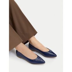 Baleriny Lasocki. Niebieskie baleriny damskie Lasocki, bez wzorów, bez obcasa. Za 169.99 zł.