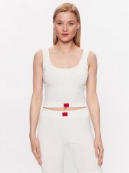 Hugo Koszulka piżamowa 50490639 Beżowy Slim Fit. Brązowe koszule nocne damskie Hugo, m, bez wzorów, z syntetyku. Za 239.99 zł.