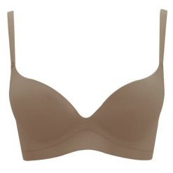 Biustonosz push-up z pianki z elastycznymi ramiączkami Emmaline. Czarne biustonosze Intica, bez wzorów. Za 59.00 zł.