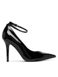Guess Szpilki FLFNPL PAF08 Czarny. Czarne szpilki damskie Guess, z aplikacjami, ze skóry, bez obcasa, bez zapięcia. Za 539.99 zł.