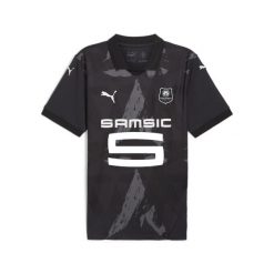 Męska trzecia koszulka Stade Rennais F.C. 24/25 PUMA Flat Dark Gray White Black. Białe koszulki sportowe męskie Puma, m, bez wzorów, bez kołnierzyka, bez ramiączek, do biegania. Za 449.50 zł.