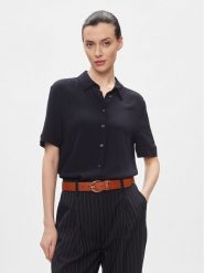 Tommy Hilfiger Koszula WW0WW41831 Granatowy Regular Fit. Niebieskie bluzki damskie Tommy Hilfiger, bez wzorów, z wiskozy, bez kołnierzyka, bez ramiączek. Za 519.99 zł.