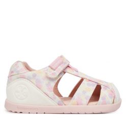 Sandały Biomecanics. Białe sandały dziewczęce Biomecanics, bez zapięcia. Za 219.99 zł.