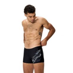 Spodenki pływackie męskie Speedo Medley Logo Aquashort. Czarne szorty męskie Speedo, m, bez wzorów. Za 135.99 zł.