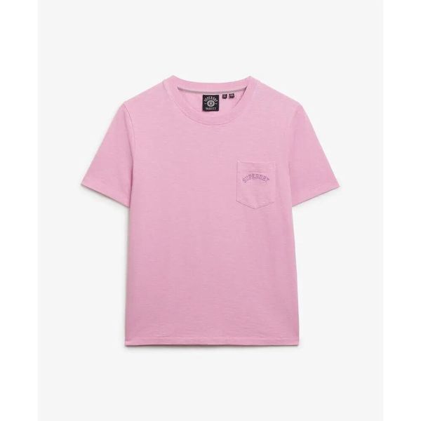 Koszulka damska Superdry Essential. Fioletowe t-shirty damskie Superdry., s, bez wzorów, z jersey, klasyczne, bez kołnierzyka. Za 127.55 zł.