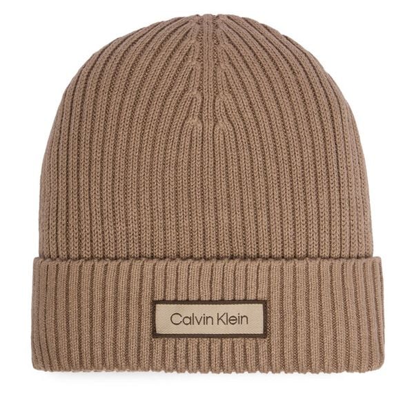 Czapka Calvin Klein. Brązowe czapki i kapelusze męskie Calvin Klein, na zimę, bez wzorów. Za 169.99 zł.