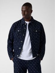 Guess Kurtka przejściowa 183238 Niebieski Classic Fit. Niebieskie kurtki męskie Guess, m, z aplikacjami, bez kaptura. Za 694.99 zł.