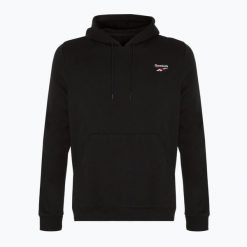 Bluza Reebok Identity Small Logo Fleece. Czarne bluzy męskie REEBOK FITNESS, m, bez wzorów, bez kaptura, na fitness i siłownię. Za 189.99 zł.