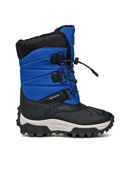 Geox Śniegowce J Himalaya Boy B Abx J46FRA 0FU50 C0042 M Niebieski. Niebieskie buty zimowe chłopięce Geox, bez wzorów, ze skóry, bez zapięcia. Za 399.99 zł.