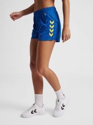 Damskie Szorty z poliestru Hummel Core XK. Niebieskie szorty sportowe damskie Hummel, l, bez wzorów, z poliamidu, sportowe, do piłki ręcznej. Za 100.00 zł.