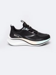 Sneakersy damskie czarne RR274A160 906. Czarne obuwie sportowe damskie Big Star, bez wzorów, do biegania. W wyprzedaży za 159.99 zł.