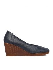 Lasocki Czółenka CEO-WI23-2188-10 Granatowy. Niebieskie czółenka damskie Lasocki, bez wzorów, ze skóry, bez obcasa, na koturnie, bez zapięcia. Za 199.99 zł.