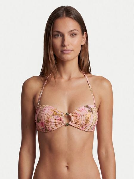 Guess Góra od bikini E6GJ38 MC04R Różowy. Czerwone bikini damskie Guess, xl, z aplikacjami. Za 205.99 zł.