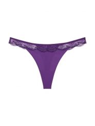 Triumph Stringi - Comfort Glam Kobiety Sztuczne włókno lila jednolity, 40. Stringi damskie Triumph, bez wzorów, z koronki. Za 99.95 zł.