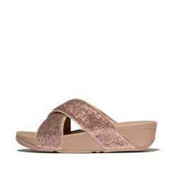 Sandały damskie FitFlop Lulu. Brązowe sandały damskie FIT FLOP, bez wzorów, bez obcasa, bez zapięcia. Za 403.00 zł.