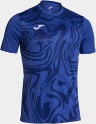 Koszulka męska Joma Lion II Royal, rozmiar L. Niebieskie koszulki sportowe męskie Joma, l, bez wzorów, z poliesteru, bez kołnierzyka, bez ramiączek, na fitness i siłownię. Za 69.08 zł.