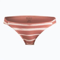 Dół od stroju kąpielowego ROXY Printed Beach Classics Bikini. Brązowe bikini damskie Roxy, na lato, l, bez wzorów. Za 109.99 zł.