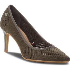 Szpilki TOMMY HILFIGER - Tommy Knit Pointy Pump FW0FW02971 Dusty Olive 011. Zielone szpilki damskie Tommy Hilfiger, z materiału. Za 449.00 zł.