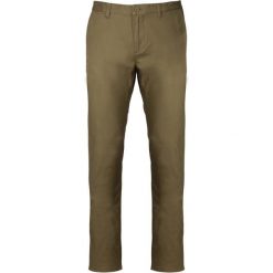 Spodnie Kariban Chino. Brązowe spodnie materiałowe męskie KARIBAN, m, bez wzorów. Za 212.00 zł.