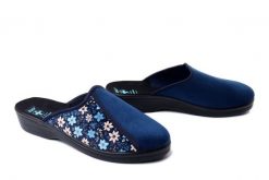 ADANEX 30312 111VVD granatowy, kapcie damskie. Niebieskie kapcie damskie Adanex, bez wzorów. Za 58.64 zł.