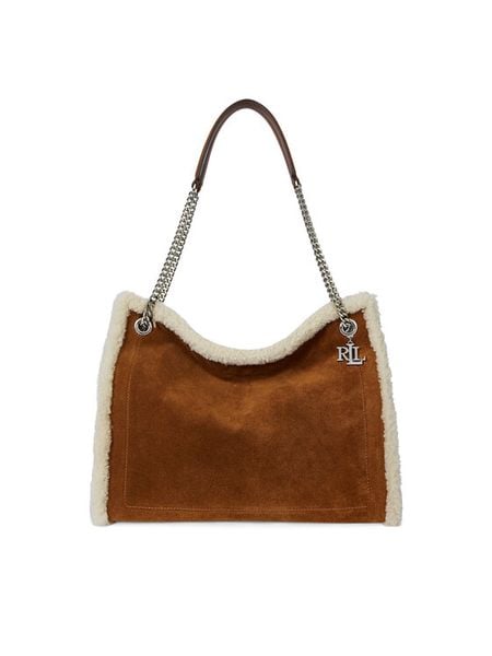 LAUREN RALPH LAUREN Torebka Large Bradley 431980180001 Brązowy. Brązowe torebki do ręki damskie Lauren Ralph Lauren, bez wzorów, ze skóry, bez dodatków. Za 2,199.00 zł.