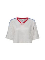 Adidas Originals koszulka z siateczki Kobiety szary|czerwony|niebieski, L. Czerwone t-shirty damskie adidas Originals, l, z aplikacjami, eleganckie, bez kołnierzyka. Za 169.95 zł.