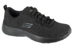 Buty treningowe damskie, Dynamight. Czarne obuwie sportowe damskie Skechers, bez wzorów, z materiału, na fitness i siłownię. Za 199.99 zł.