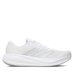 Buty do biegania adidas. Białe buty sportowe męskie Adidas, bez zapięcia, do biegania. Za 219.99 zł.