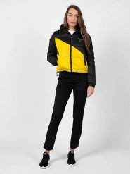 Richmond Sport Kurtka | UWA22085PI | Down Jacket | Kobieta | Czarny, Żółty. Czarne kurtki damskie John Richmond, bez wzorów, z poliamidu, bez kaptura. W wyprzedaży za 509.00 zł.